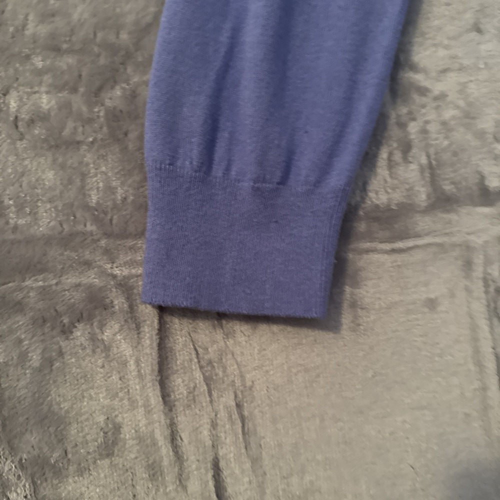 Banana Republic V Neck Sweater Mens Size L Purple‎ Pullover Silk Cashmere Luxury - Picture 3 of 9